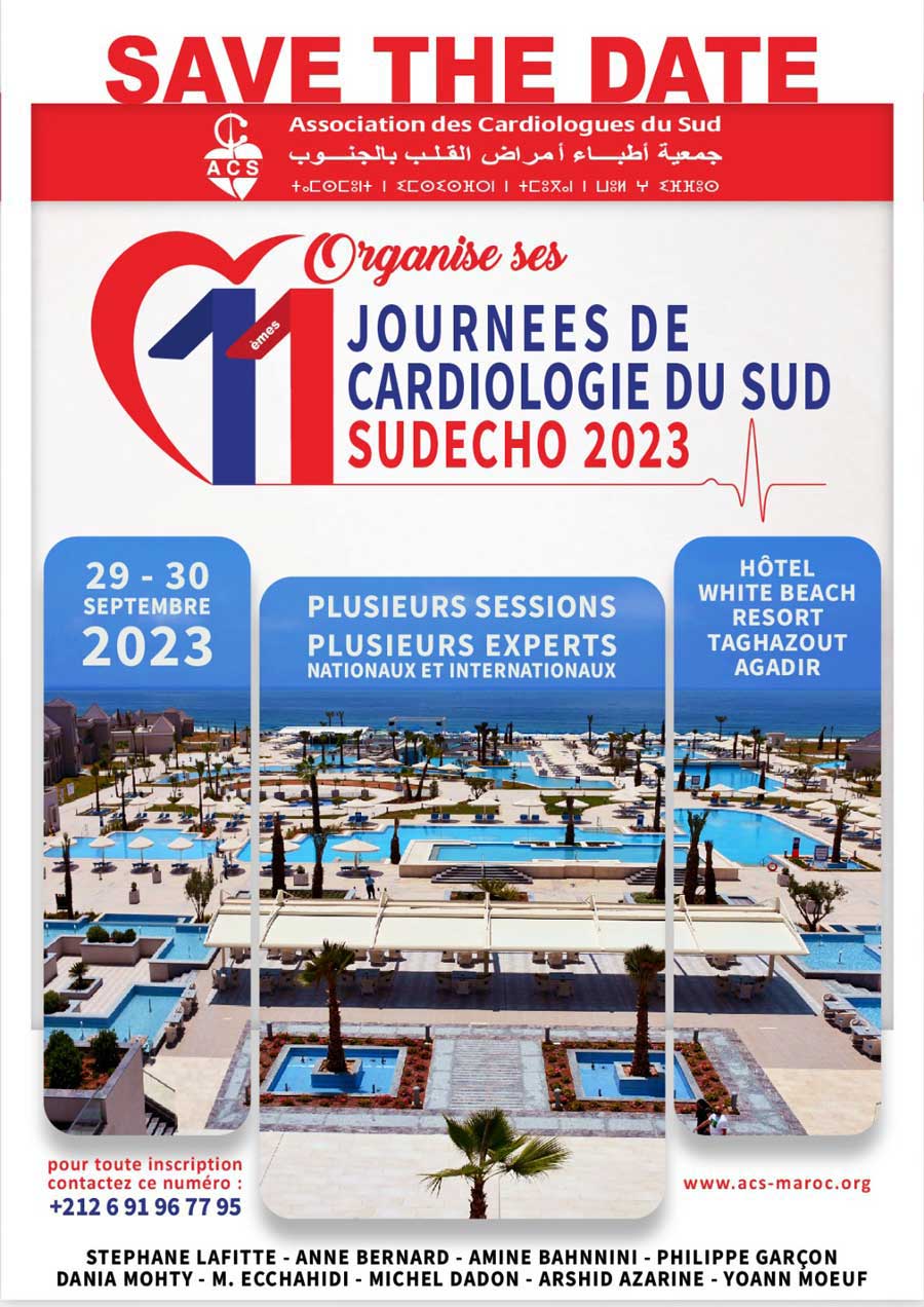 You are currently viewing 11èmes Journées de Cardiologie du Sud – SUDECHO 2023